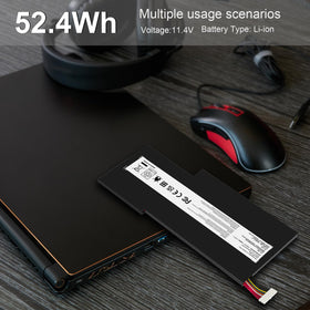 ASUNCELL BTY-M6K battery compatibility chart aligns with MSI models.