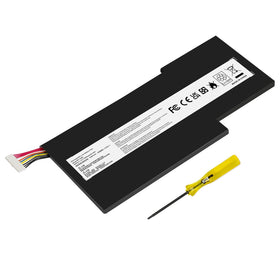 ASUNCELL BTY-M6K battery front view with slim 3-cell design for MSI laptops.