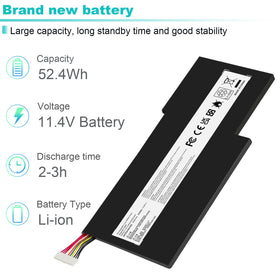 ASUNCELL BTY-M6K battery packaging showing factory-new quality.