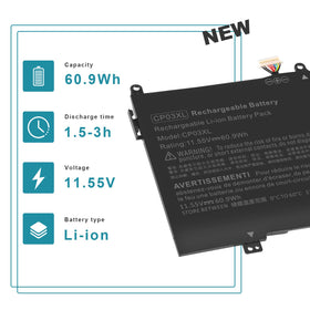 ASUNCELL battery top label with specs visible for easy model confirmation