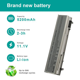 ASUNCELL Dell Latitude E6500 battery front view promises easy swap.