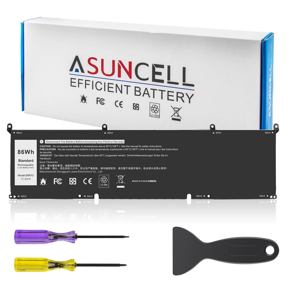 ASUNCELL front label view showing model and capacity, ensures easy identification and fit