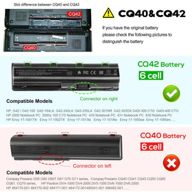 ASUNCELL HP Pavilion compatibility chart highlights suitable models