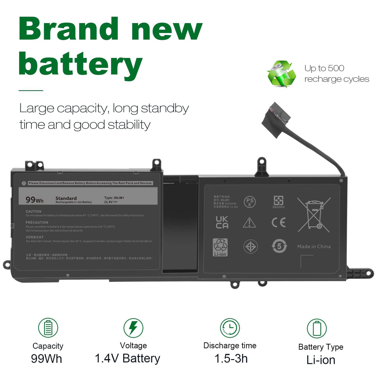 ASUNCELL included screwdriver and prybar for easy battery installation benefit