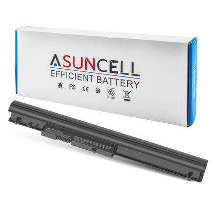 ASUNCELL LA04 battery front view for HP Pavilion, compact 4-cell design.