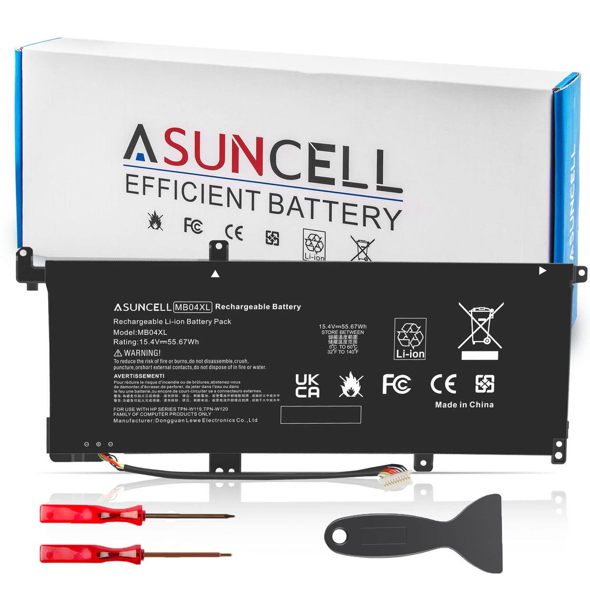 ASUNCELL MB04XL battery for HP Envy X360 powering longer sessions