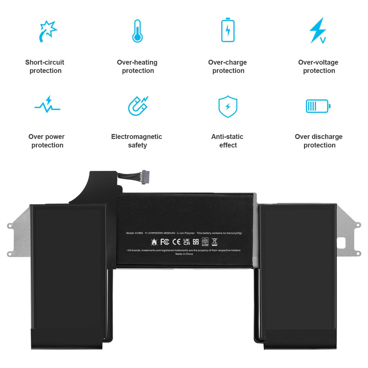 ASUNCELL packaging contents laid out with tools for quick install