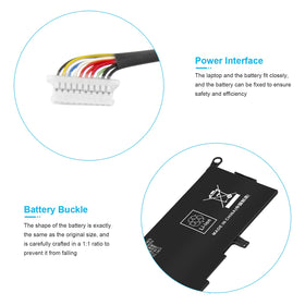 ASUNCELL PK03XL internal cell assembly showing robust Li-ion construction