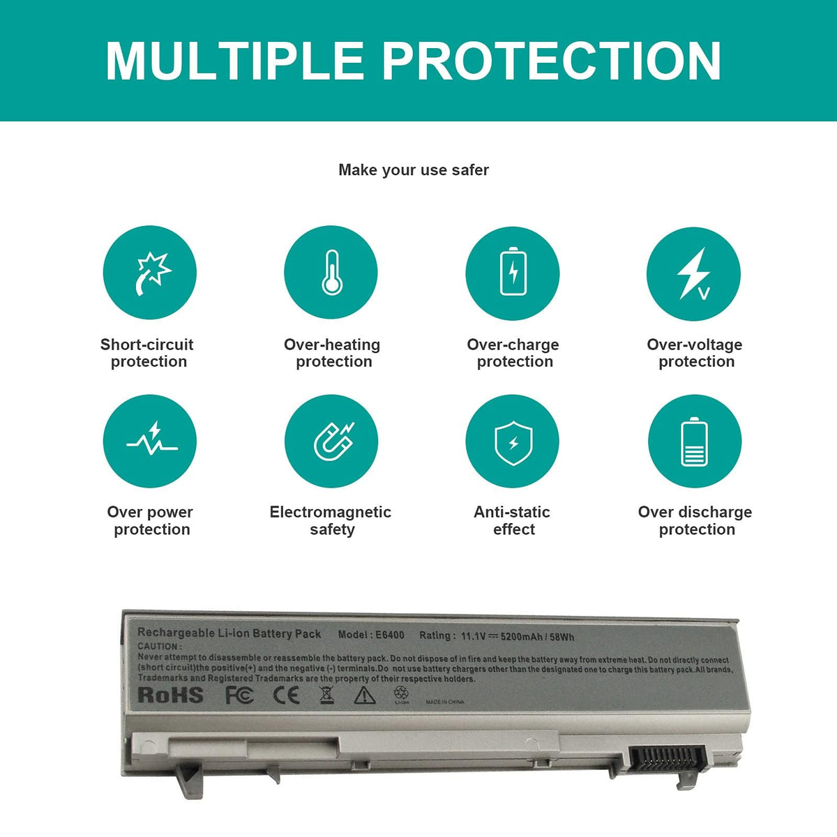 ASUNCELL Precision M4500 battery detail underlines long-life performance.