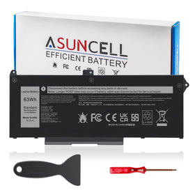 ASUNCELL RJ40G front view showing battery shape and correct fit