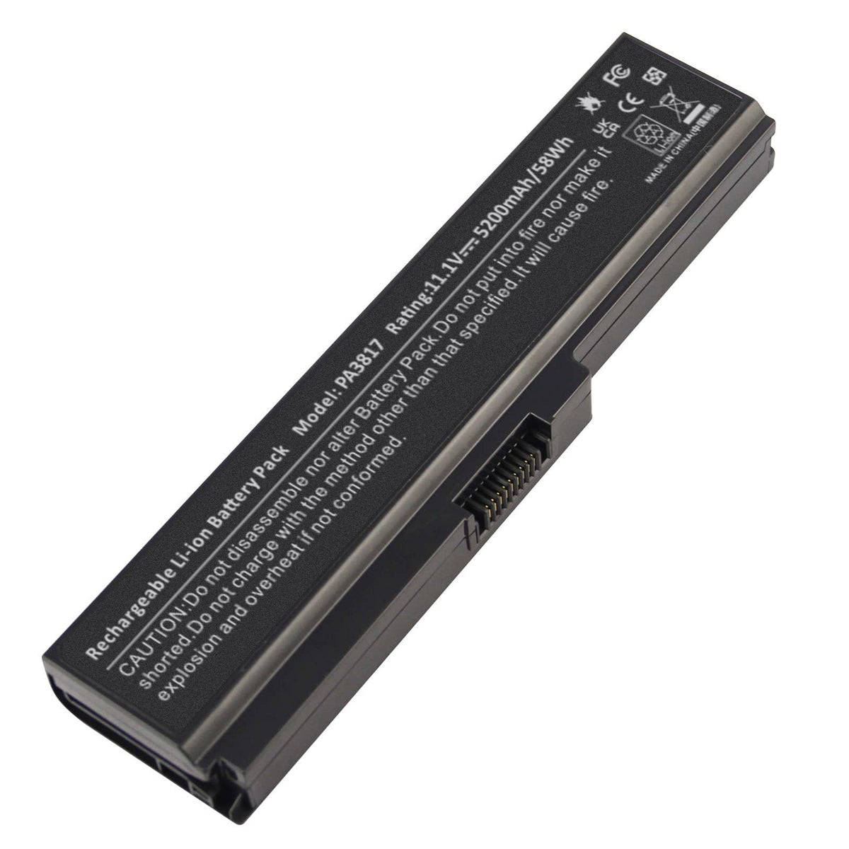 ASUNCELL Toshiba PA3817U-1BRS battery powering a laptop on the go.