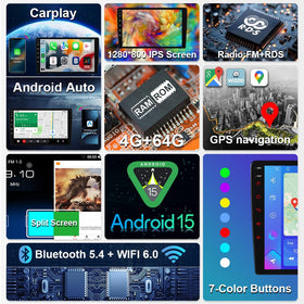 ASURE 9-inch Android 15 home screen highlights fast app access and smooth multitasking