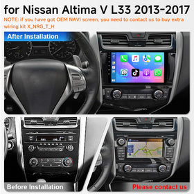 ASURE dash installation view shows seamless integration with Altima L33 cockpit