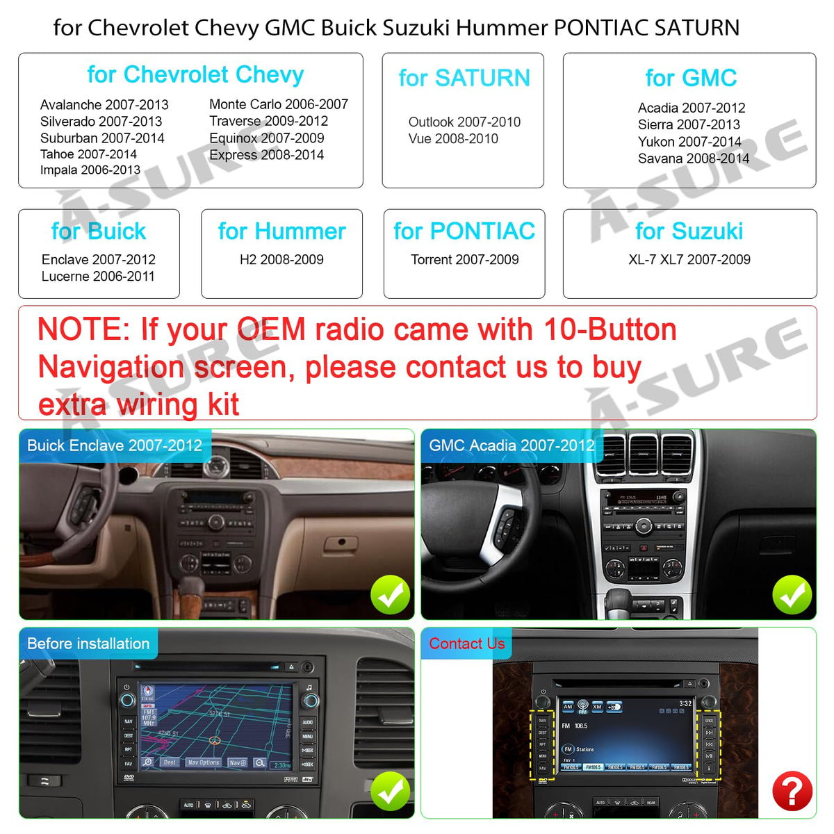 ASURE wireless CarPlay and Android Auto interface enabling hands-free driving.