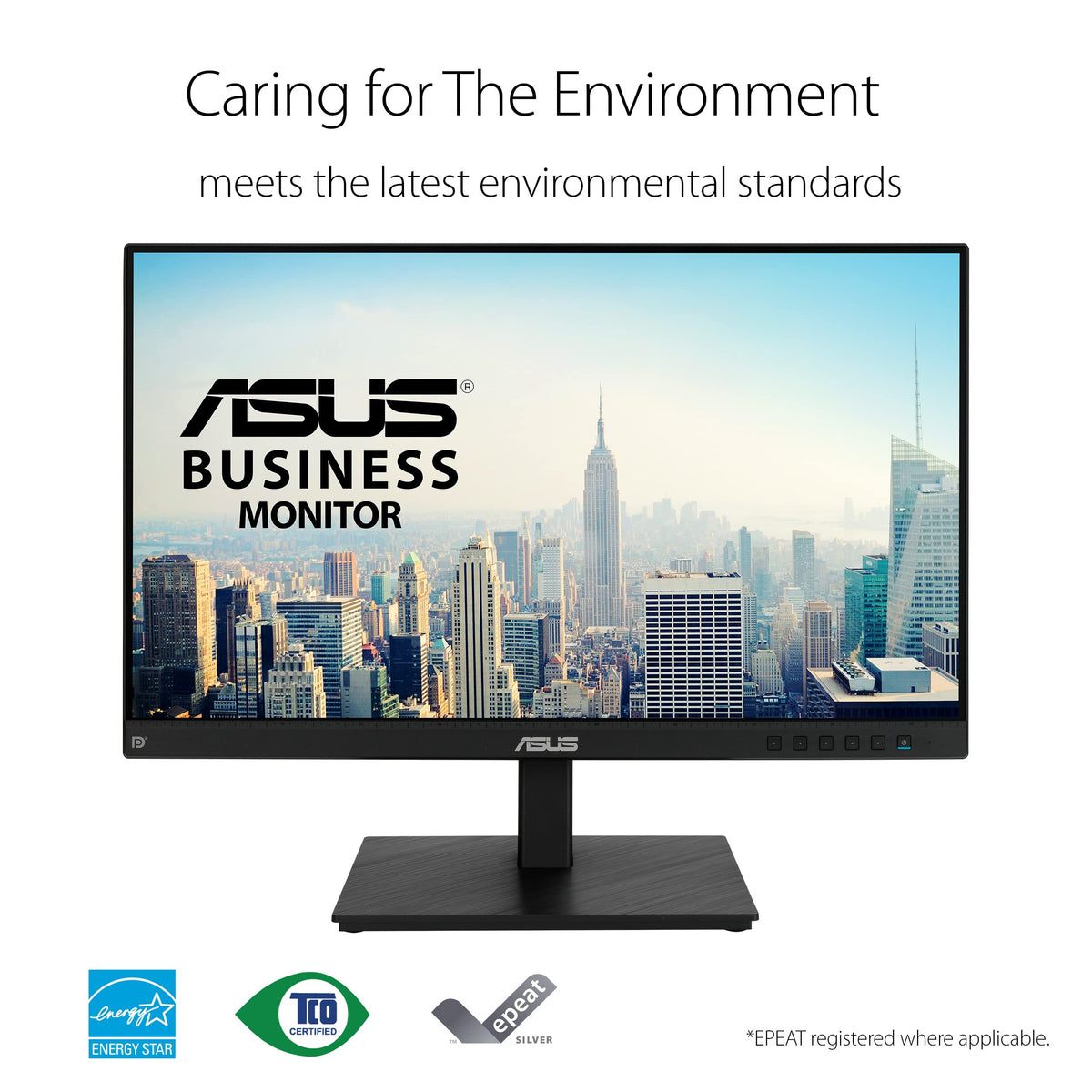ASUS BE24ECSBT ergonomic stand with height adjust and swivel