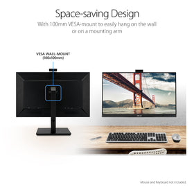 ASUS BE279QSK integrated speakers and mic support clear calls.