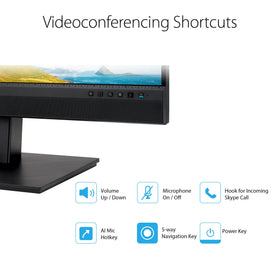 ASUS BE27ACSBK mic array captures voices clearly, reducing background noise in calls.