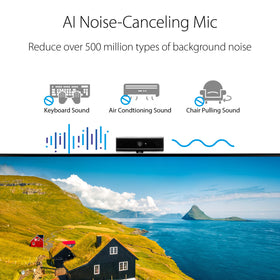 ASUS BE27ACSBK stereo speakers deliver integrated audio for presentations.