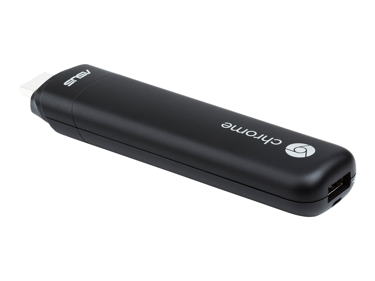 ASUS Chromebit CS10 16 GB eMMC with USB 2.0 expansion for storage and peripherals.