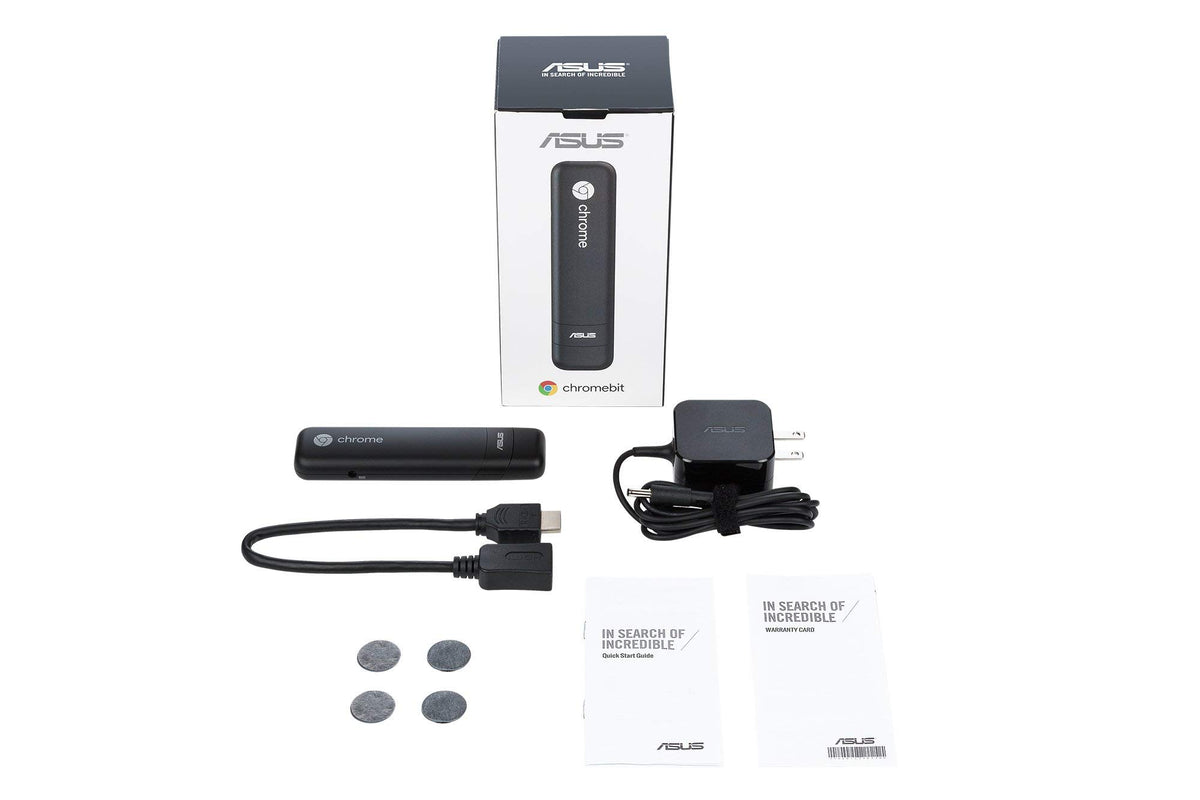 ASUS Chromebit CS10 compact design fits into tight spaces.