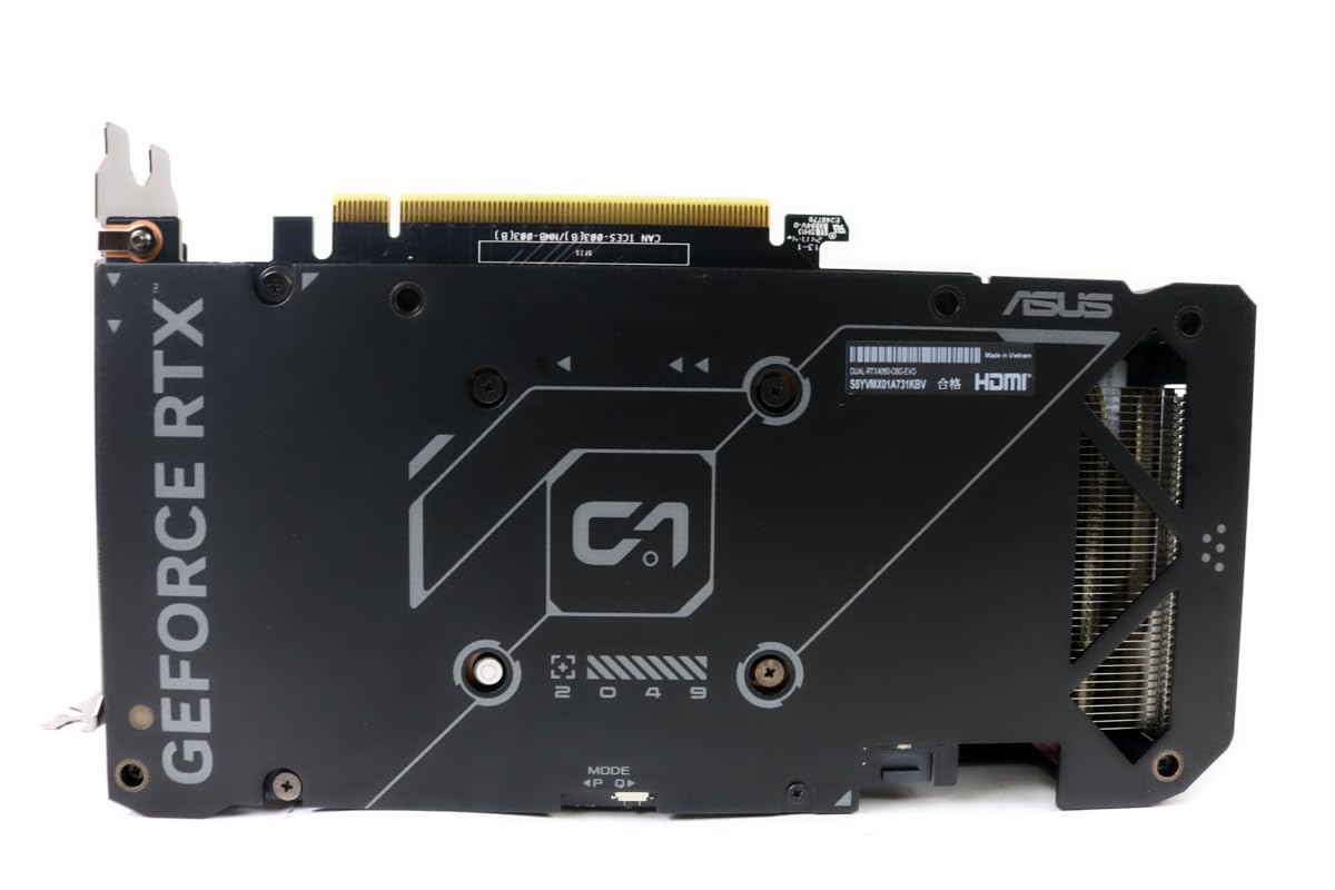 ASUS Dual RTX 4060 V2 OC Edition ports with HDMI 2.1a and DisplayPort 1.4a
