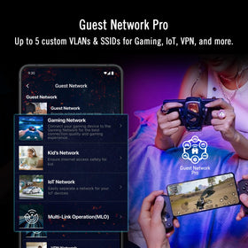 ASUS GT-BE19000AI AI Protection status displays active security features