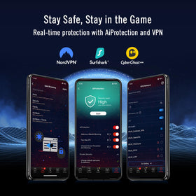 ASUS GT-BE19000AI Aura RGB lighting for personalized gaming aesthetics