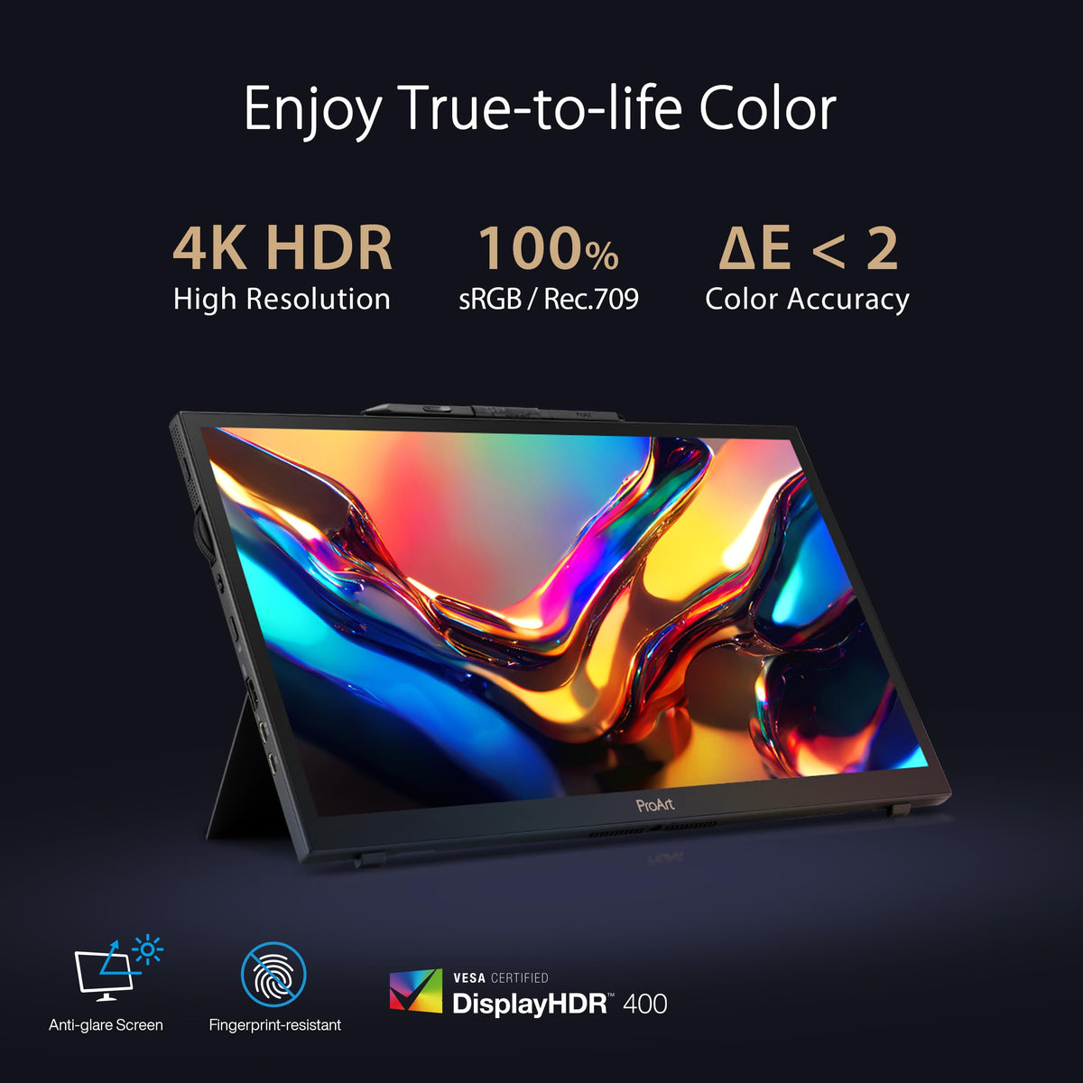 ASUS ProArt PA169CDV Wacom EMR pen in use with smooth on-screen strokes.