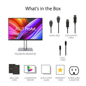 ASUS ProArt PA248CRV creative workspace helps color-sensitive projects stay organized