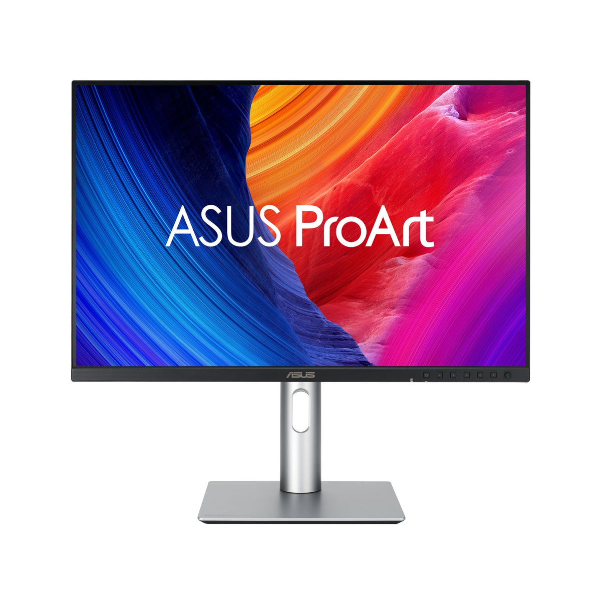 ASUS ProArt PA248QFV front view highlighting vibrant, color-accurate display for editing projects