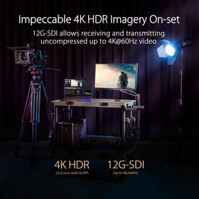 ASUS ProArt PA24US 12G-SDI input enables 4K@60Hz playback.