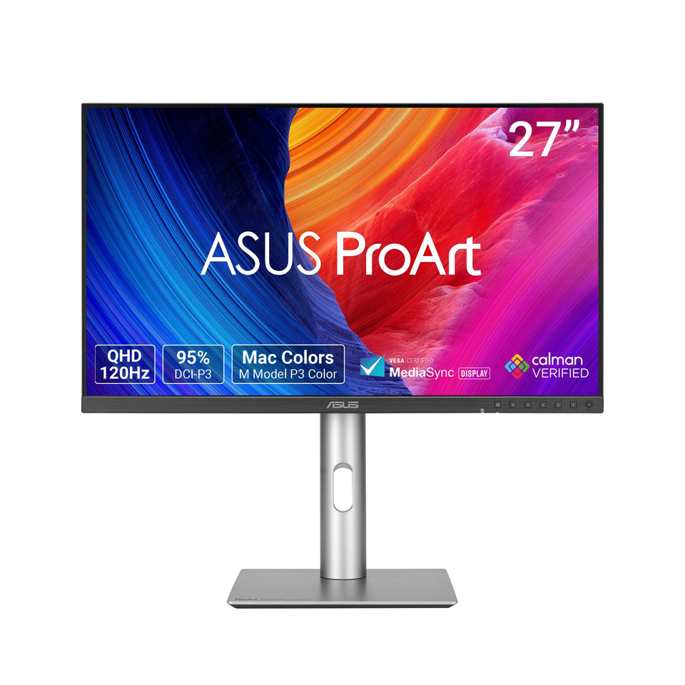 ASUS ProArt PA278QGV with IPS panel offers a wide 178-degree view for consistent color.