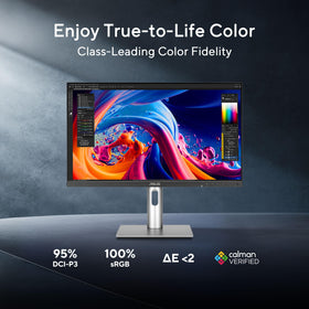 ASUS ProArt PA278QGV Light Sync adapts colors to ambient lighting conditions.