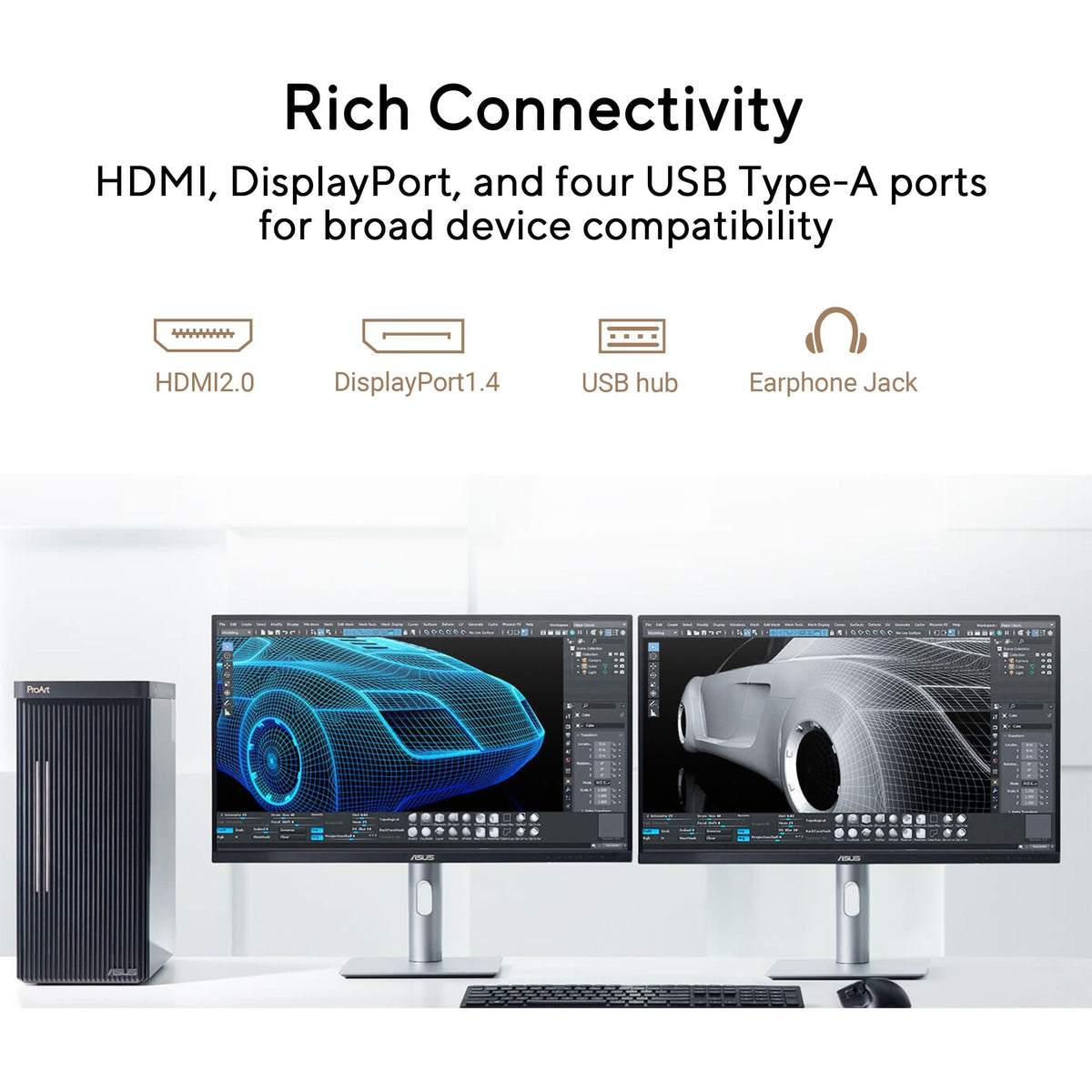 ASUS ProArt PA278QGV sustainable packaging supports greener workflows.