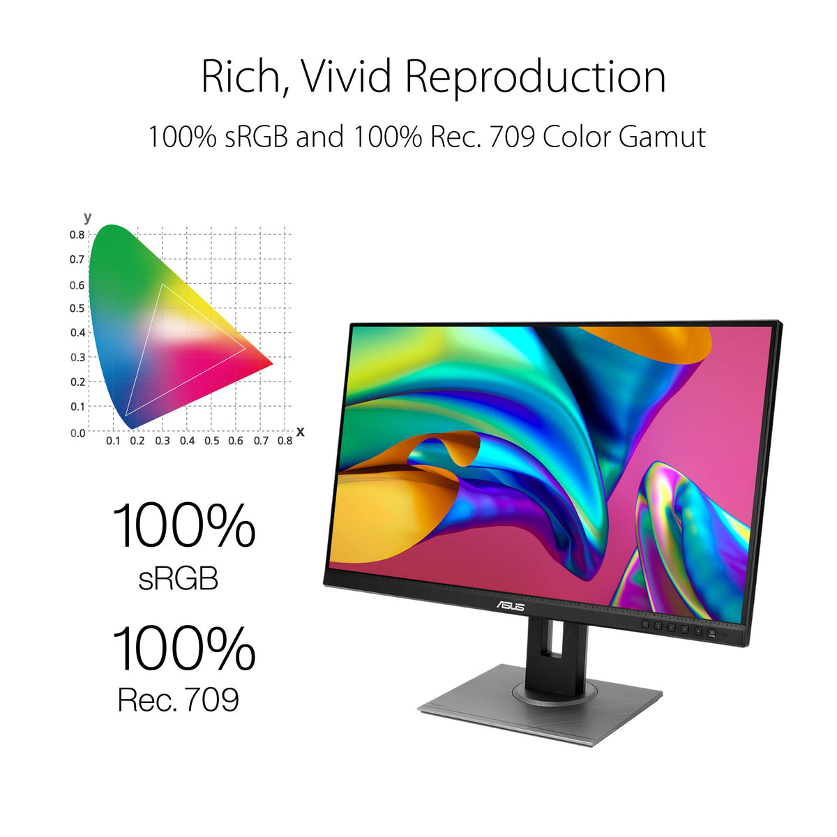 ASUS ProArt PA278QV Calman Verified badge with color accuracy for editing.