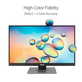 ASUS ProArt PA278QV color gamut 100% sRGB/Rec709 for accurate previews.