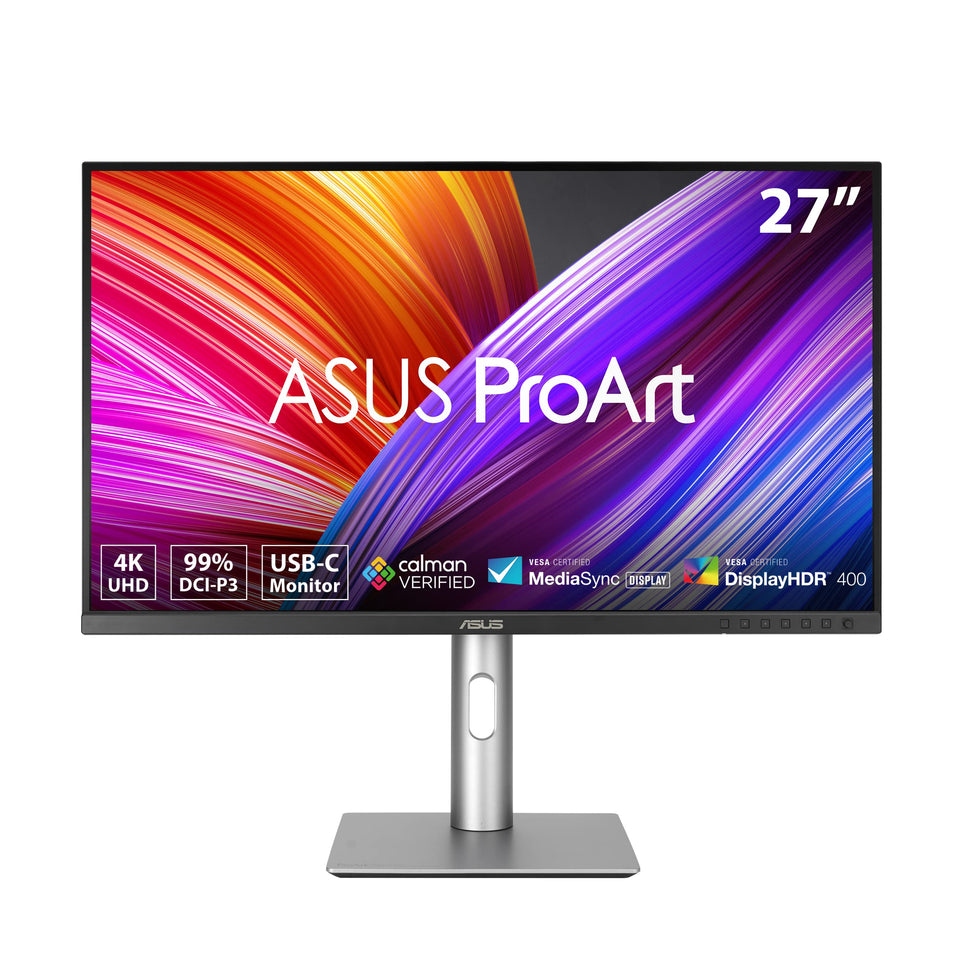 ASUS ProArt PA279CRV 4K IPS display delivers sharp detail for video editing.