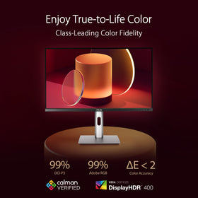 PA279CRV wide color gamut supports vibrant, accurate color work.