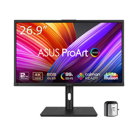 ASUS ProArt PA27DCE-K 4K OLED panel with precise color rendering for design work