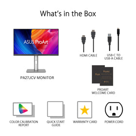 ASUS ProArt PA27JCV ambient light sensor supporting consistent brightness