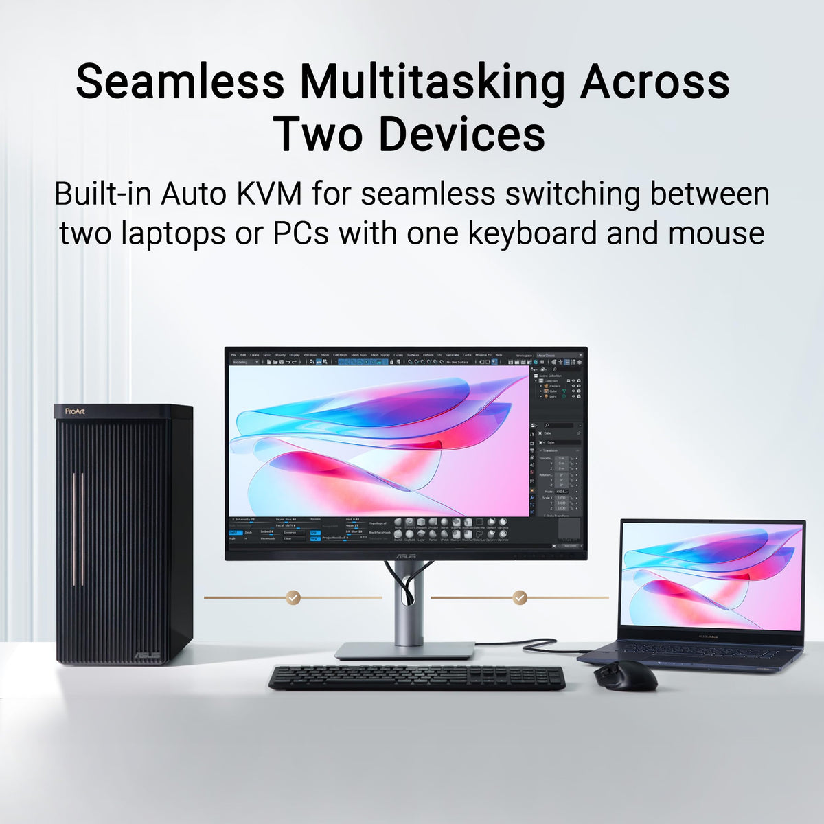 ASUS ProArt PA27JCV Calman Verified calibration for reliable color accuracy