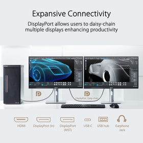 Asus ProArt PA329CRV color gamut close-up shows 98% DCI-P3.
