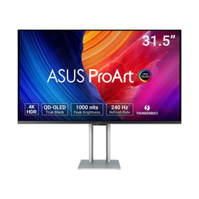 ASUS ProArt PA32UCDM QD-OLED panel 31.5-inch delivers crisp 4K visuals for color professionals.
