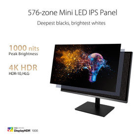 ASUS ProArt PA32UCR-K quantum-dot colors cover wide gamut for vibrant projects