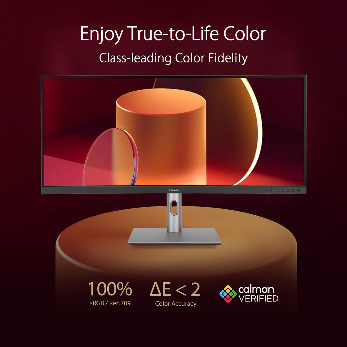 ASUS ProArt PA34VCNV Calman Verified display with Delta E under 2.