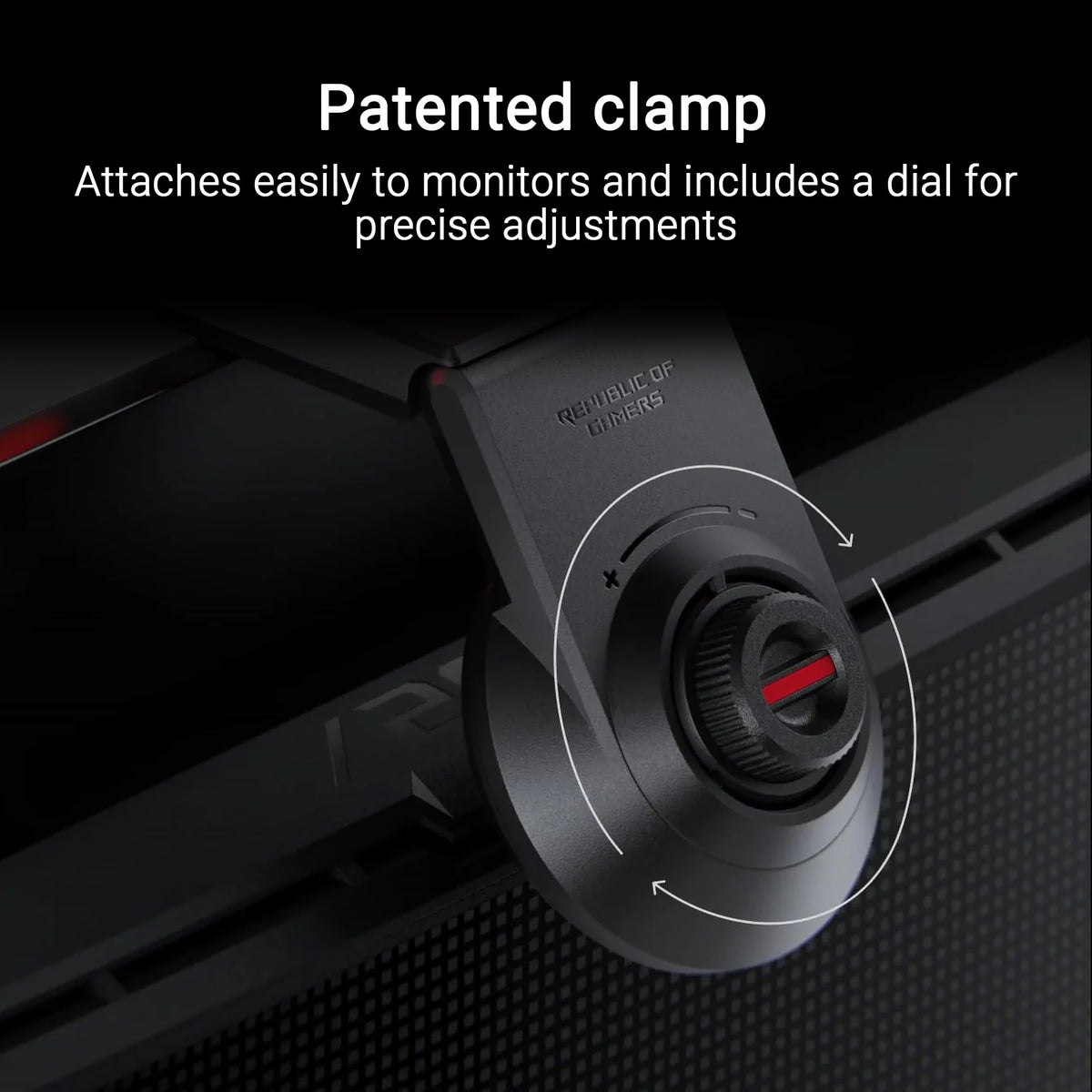 ASUS ROG Aura Monitor Light Bar DisplayWidget Center enables intuitive light control.