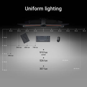 ASUS ROG Aura Monitor Light Bar patented clamp enables quick, secure mounting.