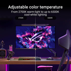 ASUS ROG Aura Monitor Light Bar USB-C connection ensures fast, simple setup.