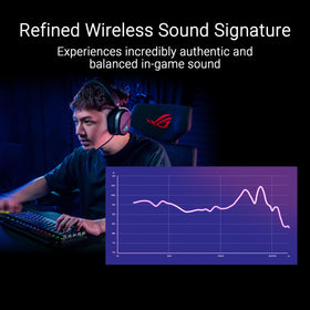 ASUS ROG Pelta elastic headband provides breathable, adjustable comfort.