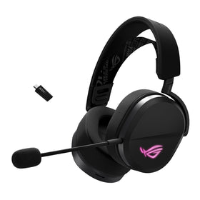 ASUS ROG Pelta headset side profile showcasing tri-mode versatility for cross-platform gaming.